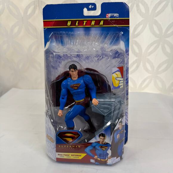 Superman Returns Ultra Mega Punch Superman Mattel 6 inch Action Figure - Picture 7 of 8